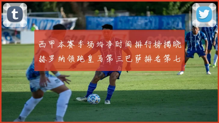 西甲本赛季场均净时间排行榜揭晓赫罗纳领跑皇马第三巴萨排名第七