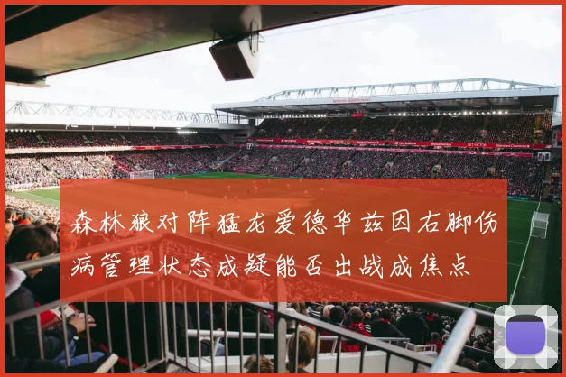 森林狼对阵猛龙爱德华兹因右脚伤病管理状态成疑能否出战成焦点